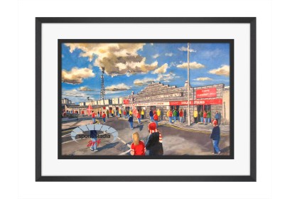 Pittodrie Stadium 'Going to the Match' Fine Art Print - Aberdeen FC